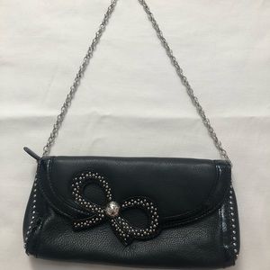 Brighton black bow small bag/clutch